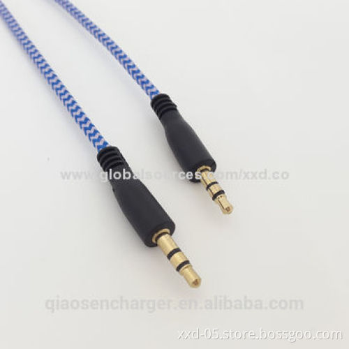 Gold Plated 3.5mm to 2 RCA Cable 1.5m 3m 5m 10m with ROHS PVC Jacket and Bare Copper CoreNew